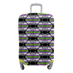 Hackers Town Void Mantis Hexagon Agender Nine 9 Stripe Pride Flag Luggage Cover (small) by WetdryvacsLair
