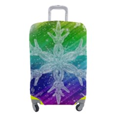 Christmas-snowflake-background Luggage Cover (small) by Jancukart