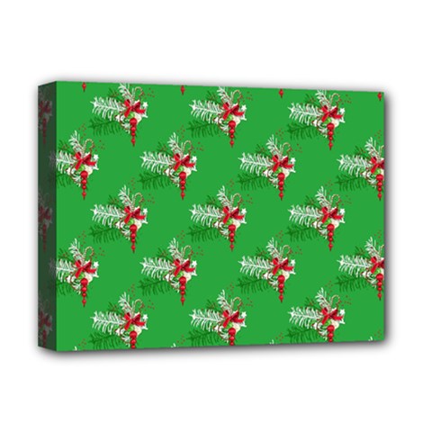 Christmas-b 002 Deluxe Canvas 16  X 12  (stretched)  by nate14shop