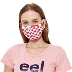 Heart-004 Crease Cloth Face Mask (adult) by nate14shop