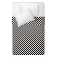 Small Black And White Watercolor Checkerboard Chess Duvet Cover Double Side (single Size) by PodArtist