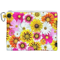 Blossoms Canvas Cosmetic Bag (xxl) by nate14shop