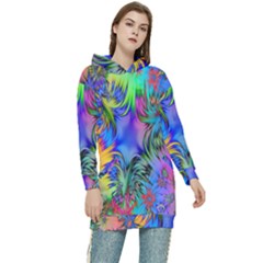 Stars Women s Long Oversized Pullover Hoodie by nate14shop