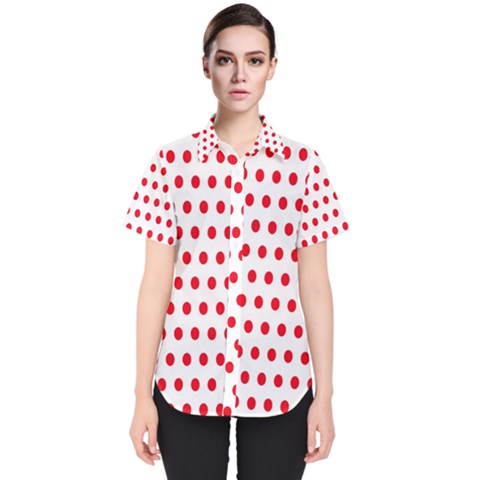 Abstract-polkadot 02 Women s Short Sleeve Shirt by nate14shop