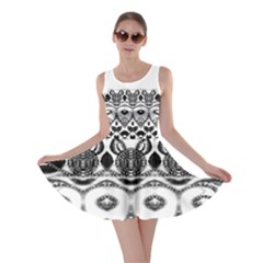 Im Fourth Dimension Black White 12 Skater Dress by imanmulyana