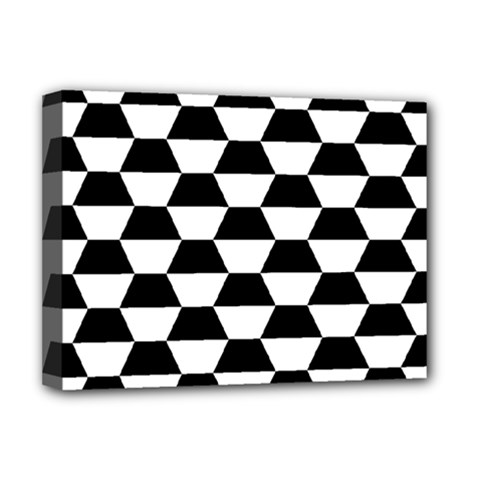 Hexagons Deluxe Canvas 16  X 12  (stretched)  by nate14shop