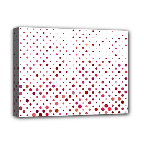 Pattern-polkadots Deluxe Canvas 16  X 12  (stretched)  by nate14shop