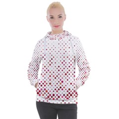 Pattern-polkadots Women s Hooded Pullover by nate14shop