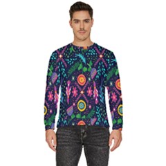 Pattern-vector Men s Fleece Sweatshirt by nate14shop