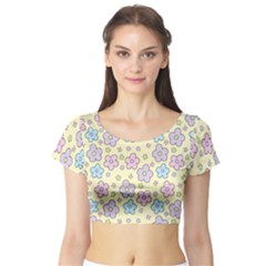 [made To Order] Bubble Flower Crop Top by Glucosegirl