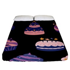 Birthday-cake Fitted Sheet (king Size) by nateshop