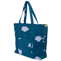 Clouds Zip Up Canvas Bag by nateshop
