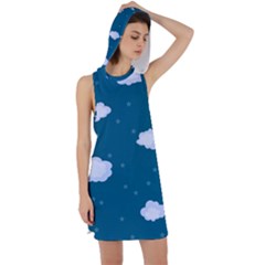 Clouds Racer Back Hoodie Dress by nateshop