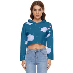 Clouds Women s Lightweight Cropped Hoodie by nateshop