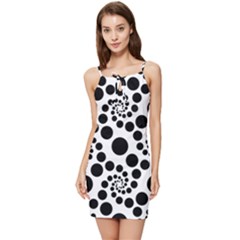 Dot Summer Tie Front Dress by nateshop