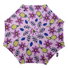 Flowers Purple Hook Handle Umbrellas (small) by nateshop