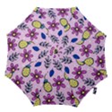 Flowers purple Hook Handle Umbrellas (Small) View1