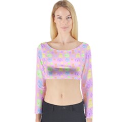 Dungeons And Cuties Long Sleeve Crop Top by thePastelAbomination