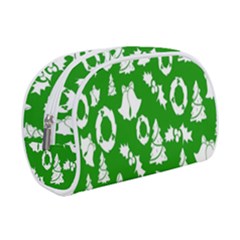 Green  Background Card Christmas  Make Up Case (small) by artworkshop