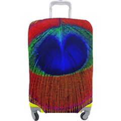 Peacock Plumage Fearher Bird Pattern Luggage Cover (large) by Sapixe