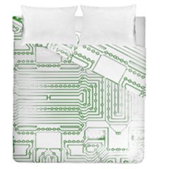 Circuit Board Duvet Cover Double Side (queen Size) by Sapixe