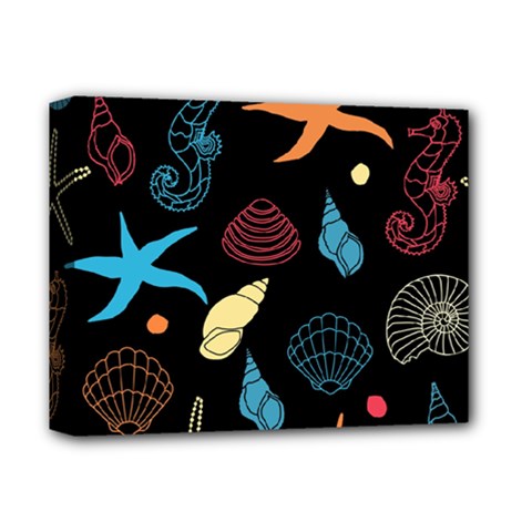 Seahorse Deluxe Canvas 14  X 11  (stretched) by nateshop