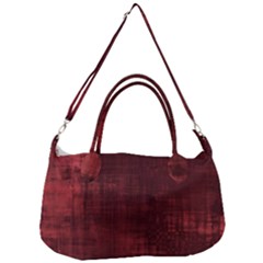 Background-maroon Removal Strap Handbag by nateshop