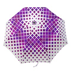 Pattern-box Purple White Folding Umbrellas by nateshop