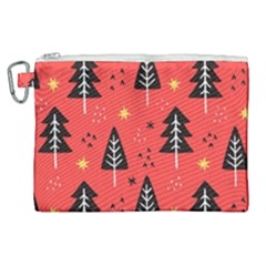Christmas Christmas Tree Pattern Canvas Cosmetic Bag (xl) by Amaryn4rt