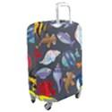 Sea Animals Pattern Wallpaper Fish Luggage Cover (Medium) View2