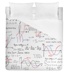 Math Formula Pattern Duvet Cover (queen Size) by Wegoenart