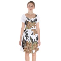 Im Fourth Dimension Colour 39 Short Sleeve Bardot Dress by imanmulyana