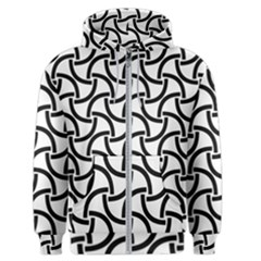 Background Monochrome Geometric Men s Zipper Hoodie by Wegoenart