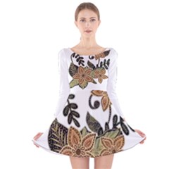 Im Fourth Dimension Colour 54 Long Sleeve Velvet Skater Dress by imanmulyana