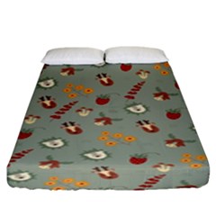 Wild Forest Friends   Fitted Sheet (king Size) by ConteMonfrey