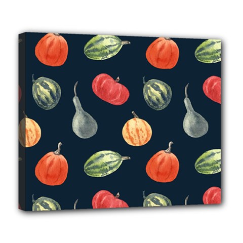 Vintage Vegetables  Deluxe Canvas 24  X 20  (stretched) by ConteMonfrey