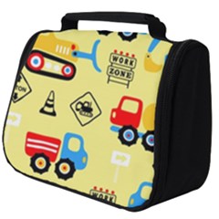 Seamless Pattern Vector Industrial Vehicle Cartoon Full Print Travel Pouch (big) by Jancukart