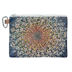Mirror Fractal Canvas Cosmetic Bag (xl) by Sparkle