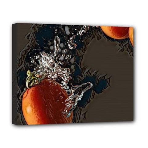 Fresh Water Tomatoes Deluxe Canvas 20  X 16  (stretched) by ConteMonfrey