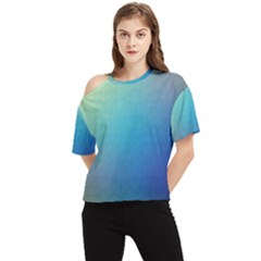 Color One Shoulder Cut Out Tee by nateshop