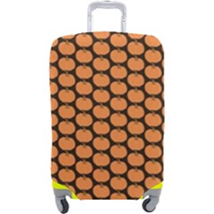 Cute Pumpkin Black Small Luggage Cover (large) by ConteMonfrey
