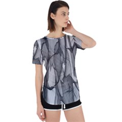 Abstract-black White (1) Perpetual Short Sleeve T-shirt by nateshop