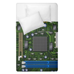 Illustration Motherboard Pc Computer Duvet Cover Double Side (single Size) by danenraven