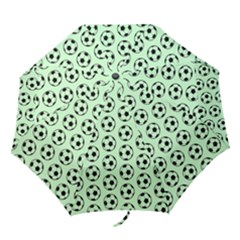 Pattern Ball Soccer Background Folding Umbrellas by Wegoenart