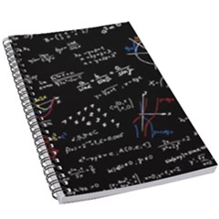 Black Background Text Overlay  Mathematics Formula 5 5  X 8 5  Notebook by danenraven