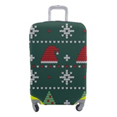 Beautiful Knitted Christmas Xmas Pattern Luggage Cover (small) by Jancukart