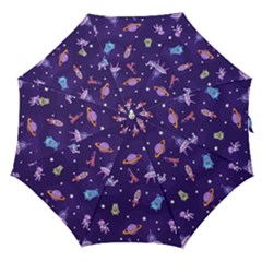 Space Seamless Pattern Straight Umbrellas by Wegoenart
