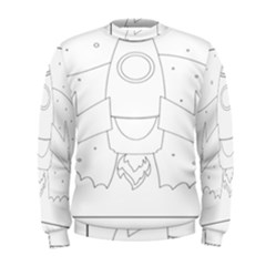 Starship Doodle - Space Elements Men s Sweatshirt by ConteMonfrey