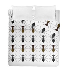 Ants Insect Pattern Cartoon Ant Animal Duvet Cover Double Side (full/ Double Size) by Ravend