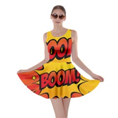 Explosion Boom Pop Art Style Skater Dress by Wegoenart